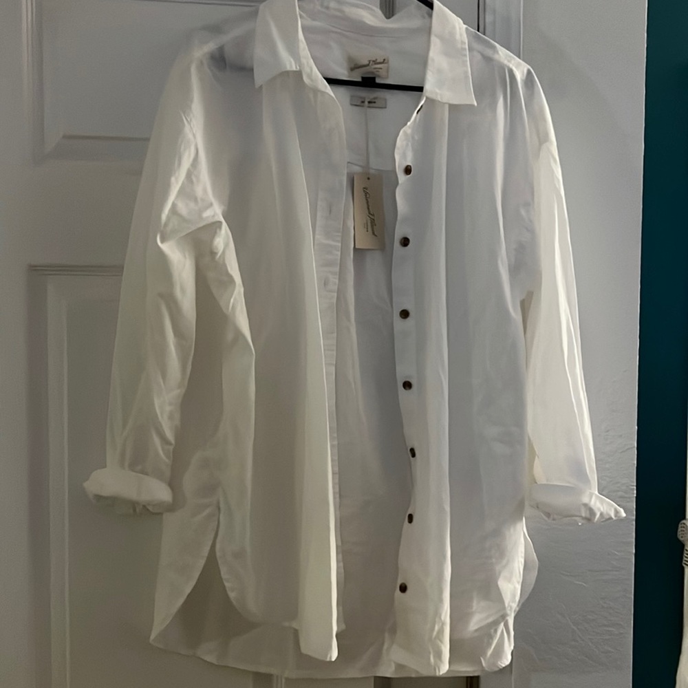 White button down